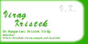 virag kristek business card
